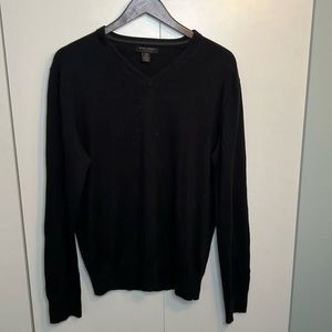 Men's Banana Republic V-neck Sweater - Black - Large